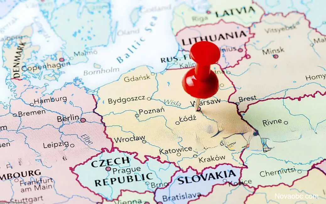 Nova OBC time-critical delivery solutions with Poland highlighted on European map
